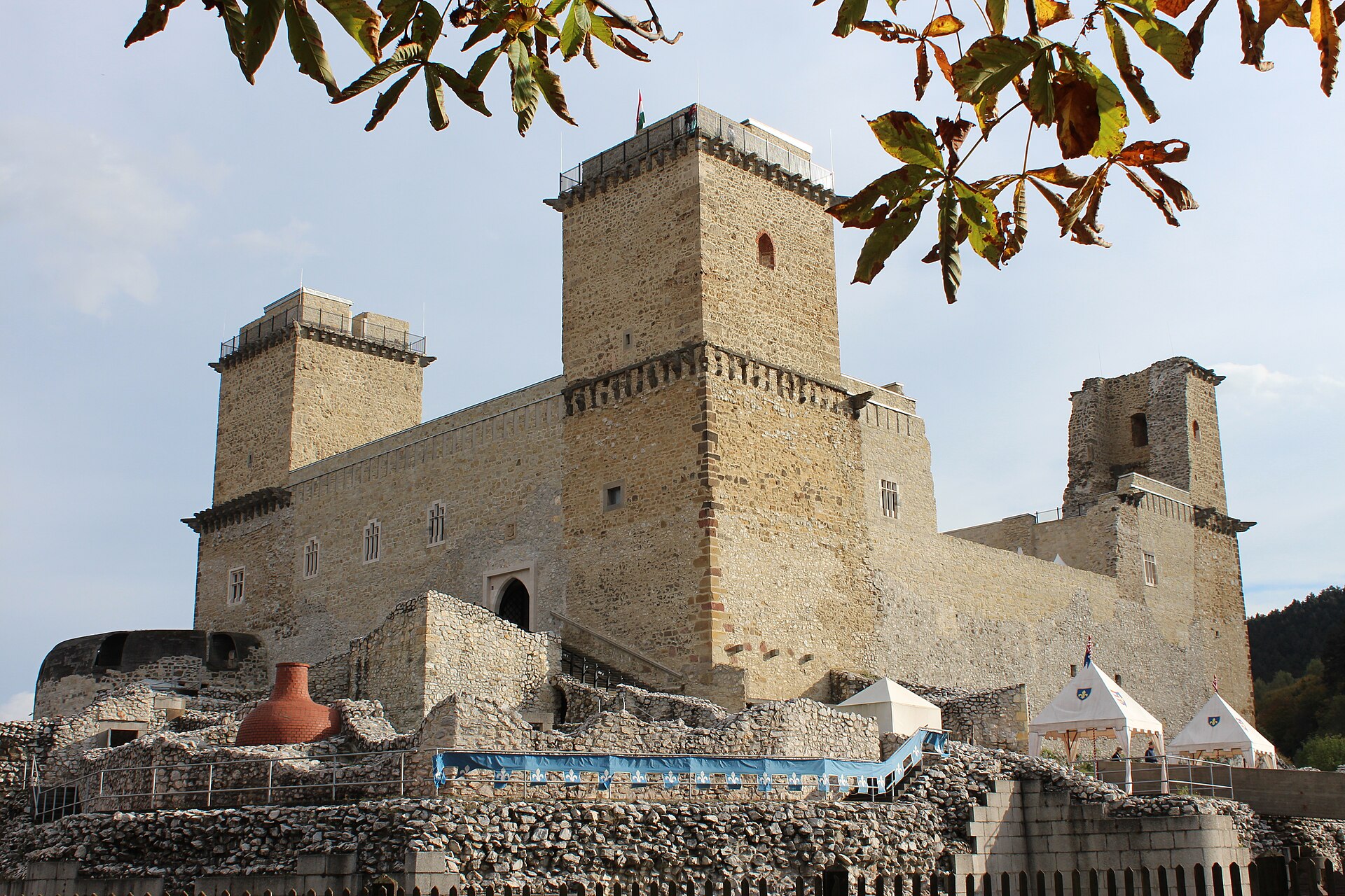 The restored medieval castle of Diósgyőr
