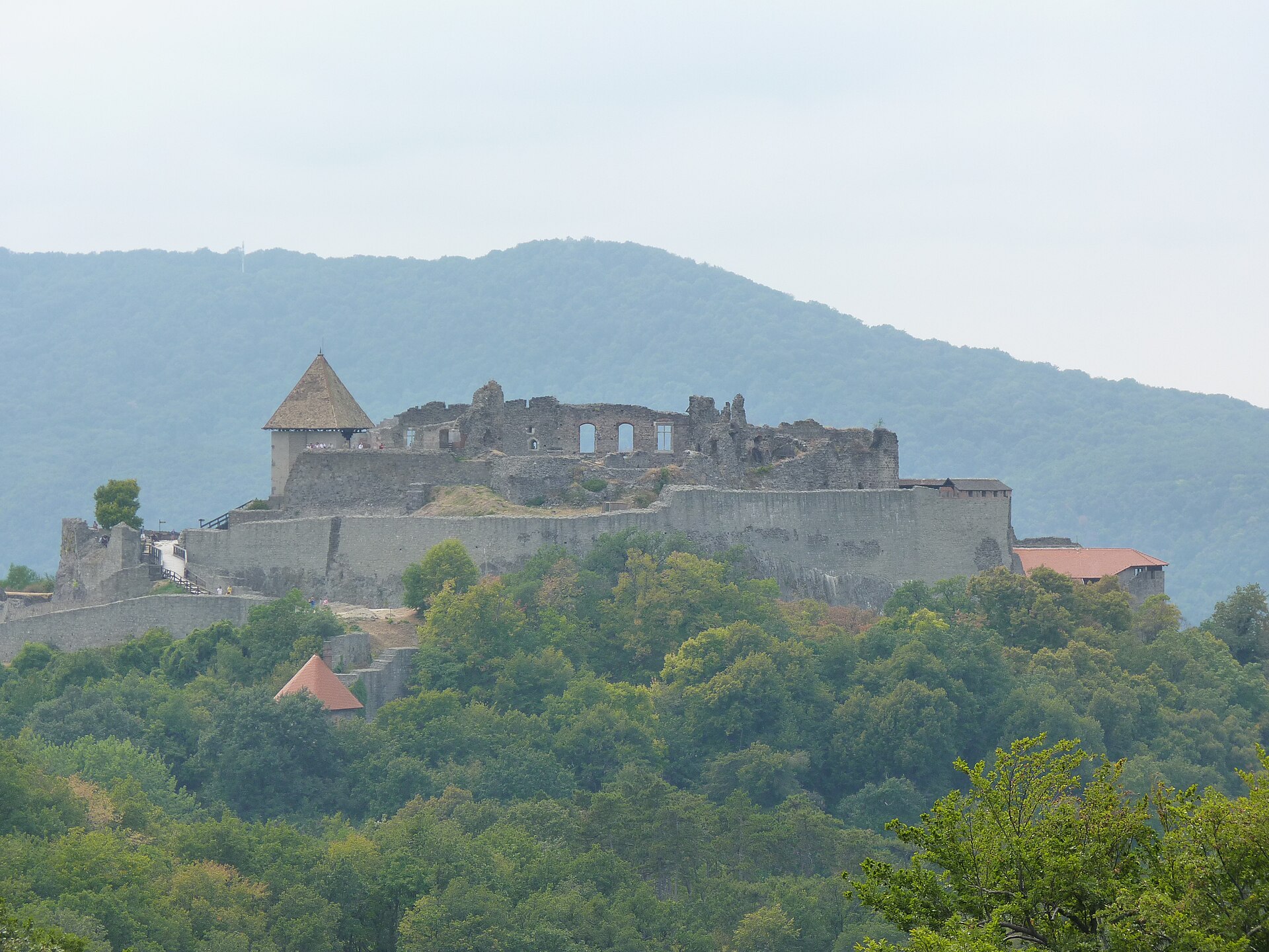 Visegrád Citadel on the hill above the Danube Bend
