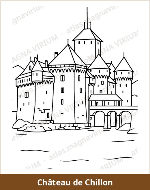 Château de Chillon coloring page